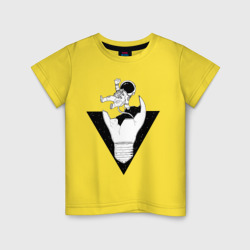 Детская футболка хлопок Космонавт падает