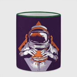 Кружка с полной запечаткой Космонавт ест бургер - фото 2