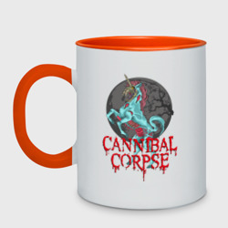 Кружка двухцветная Cannibal Corpse Труп Каннибала