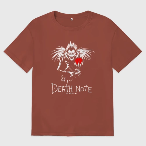 Мужская футболка хлопок Oversize с принтом Скушай яблочко, вид спереди #2