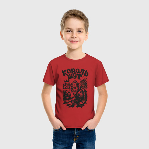 Детская футболка хлопок с принтом Король и шут, фото на моделе #1