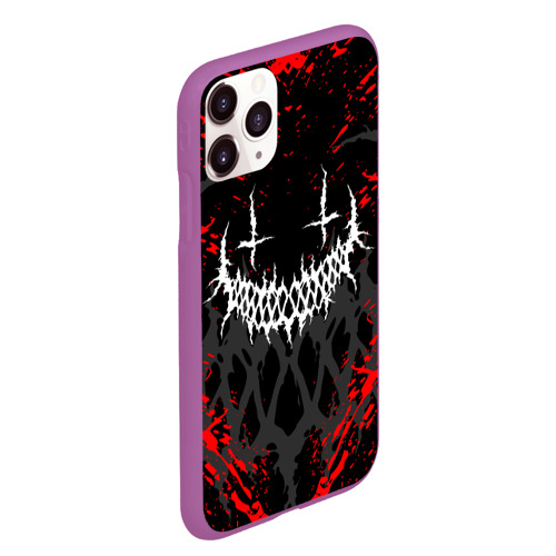 Чехол для iPhone 11 Pro Max матовый Ghostemane, цвет фиолетовый - фото 3