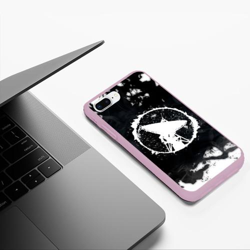 Чехол для iPhone 7Plus/8 Plus матовый ГРОТ русский реп, цвет розовый - фото 5