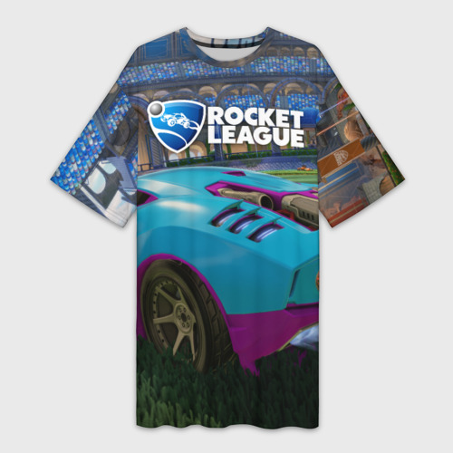 Платье-футболка 3D Rocket League, цвет 3D печать