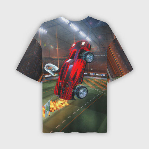 Мужская футболка oversize 3D Rocket League, цвет 3D печать - фото 2