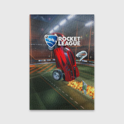 Обложка для паспорта матовая кожа Rocket League