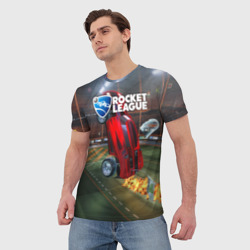 Мужская футболка 3D Rocket League - фото 2