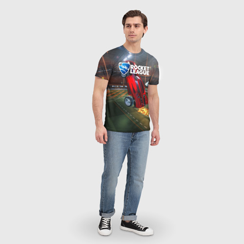 Мужская футболка 3D Rocket League, цвет 3D печать - фото 5