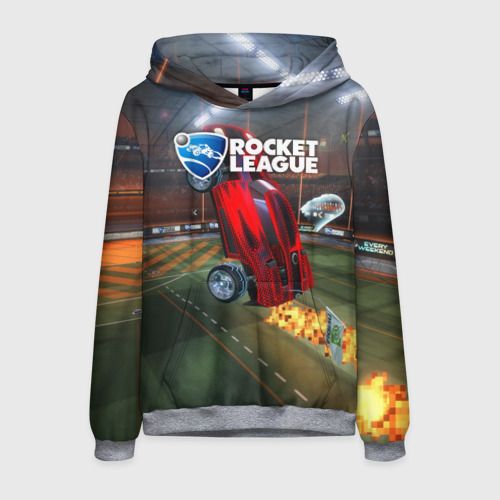 Мужская толстовка 3D Rocket League, цвет меланж