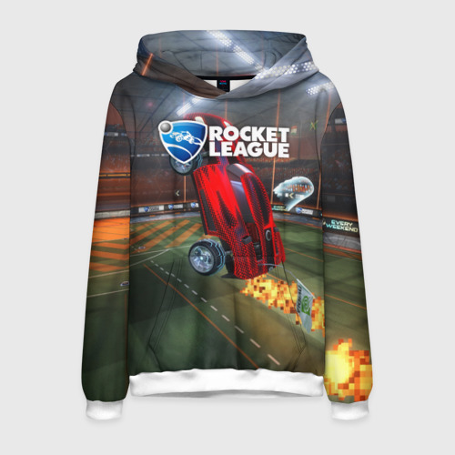 Мужская толстовка 3D Rocket League, цвет белый