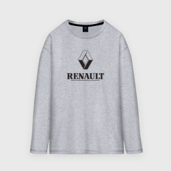 Мужской лонгслив oversize хлопок Renault Logo Рено логотип