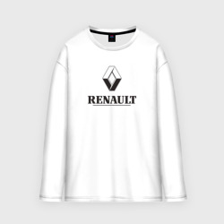 Мужской лонгслив oversize хлопок Renault Logo Рено логотип