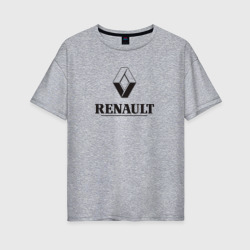 Renault Logo Рено логотип – Женская футболка хлопок Oversize с принтом купить со скидкой в -16%