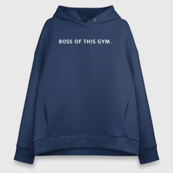 Женское светящееся худи Boss of this gym