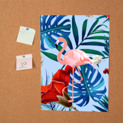 Постер Фламинго в папоротнике - фото 2