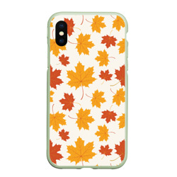 Чехол для iPhone XS Max матовый Осень Autumn