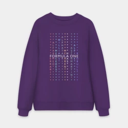 Мужской свитшот oversize без начеса хлопок Команды Формулы 1