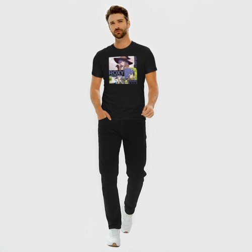 Мужская футболка хлопок Slim Migurd race, цвет черный - фото 5