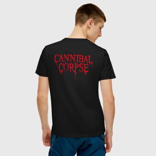 Мужская футболка хлопок Cannibal Corpse | Труп Каннибала (+спина) (Z), цвет черный - фото 4