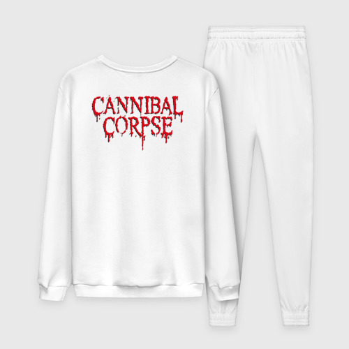 Женский костюм хлопок Cannibal Corpse Труп Каннибала +спина, цвет белый - фото 2