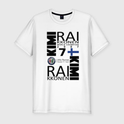 Мужская футболка хлопок Slim Kimi Raikkonen