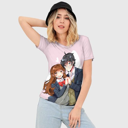 Женская футболка 3D Slim Кёко и Изуми, цвет 3D печать - фото 3