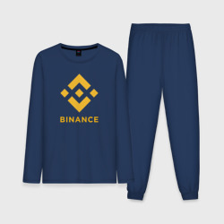 Мужская пижама с лонгсливом хлопок Binance Бинанс биржа