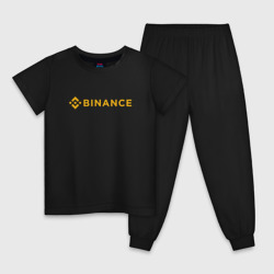 Детская пижама хлопок Binance Бинанс биржа спина