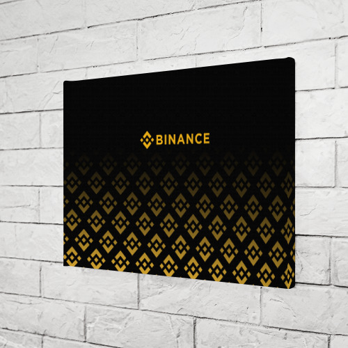 Холст прямоугольный Binance Бинанс биржа, цвет 3D печать - фото 3