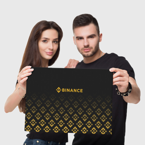 Холст прямоугольный Binance Бинанс биржа, цвет 3D печать - фото 5