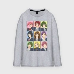 Женский лонгслив oversize хлопок Horimiya Герои