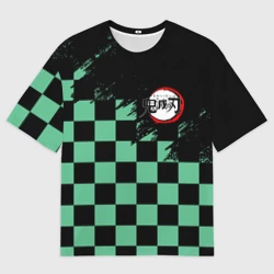 Мужская футболка oversize 3D Tanjiro Kamado танджиро