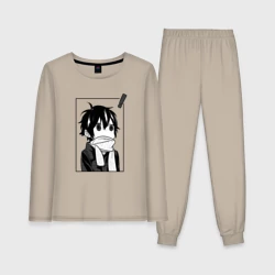 Женская пижама с лонгсливом хлопок Miyamura manga