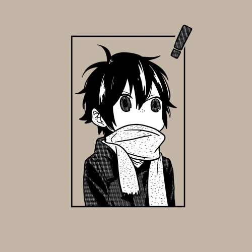 Мужской свитшот хлопок с принтом Miyamura manga, фото на моделе #1