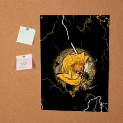 Постер Зеницу Zenitsu Клинок рассекающий демонов - фото 2