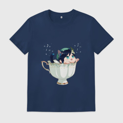 Мужская футболка хлопок Котик Венти