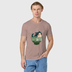 Мужская футболка хлопок Котик Сяо - фото 2