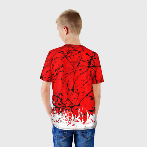 Детская футболка 3D Kaneki Ken on red, цвет 3D печать - фото 4