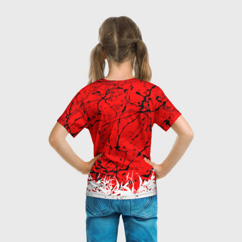 Детская футболка 3D Kaneki Ken on red, цвет 3D печать - фото 6