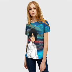 Женская футболка 3D Обещанный Неверленд  аниме - фото 2