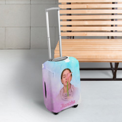 Чехол для чемодана 3D Манижа c цветком - фото 2