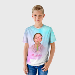 Детская футболка 3D Манижа c цветком - фото 2