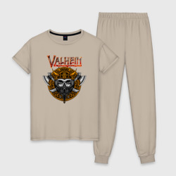 Женская пижама хлопок Valheim      logo