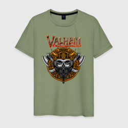 Мужская футболка хлопок Valheim      logo