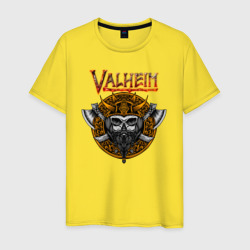 Мужская футболка хлопок Valheim      logo