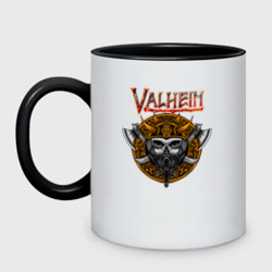 Кружка двухцветная Valheim      logo