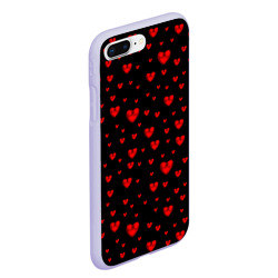 Чехол для iPhone 7Plus/8 Plus матовый Красные сердца - фото 2