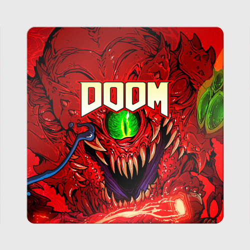 Магнит виниловый Квадрат Doom Eternal