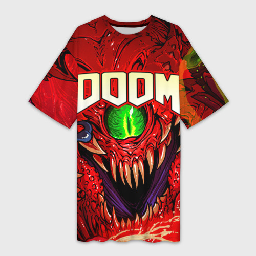 Платье-футболка 3D Doom Eternal, цвет 3D печать