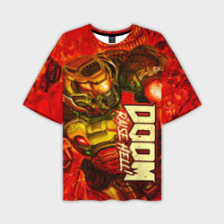 Мужская футболка oversize 3D Doom Eternal
